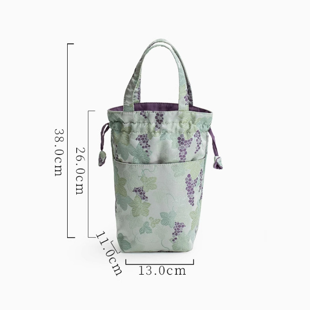 Φορητή τσάντα αποθήκευσης σετ τσαγιού από ύφασμα, θήκη για φλυτζάνι τσαγιού, τσαγιέρα και μπολ με καπάκι, εξωτερική χρήση