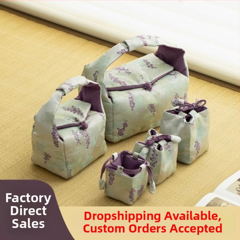 Φορητή τσάντα αποθήκευσης σετ τσαγιού από ύφασμα, θήκη για φλυτζάνι τσαγιού, τσαγιέρα και μπολ με καπάκι, εξωτερική χρήση