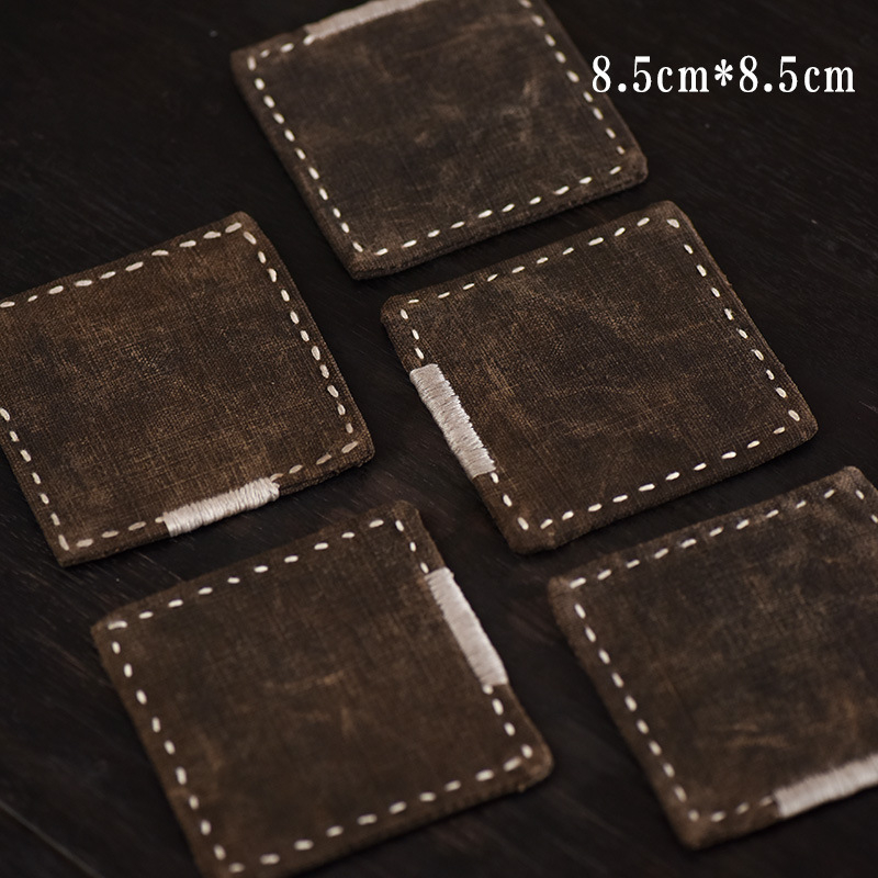 Πατάκι τσαγιού - χειροποίητο ύφασμα, βαμμένο με φυτικά χρώματα, ρετρό κινεζικό στυλ, ποιοτικής ανώτερης ποιότητας