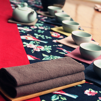 Ask the Mirror Ράμια Χειροποίητη Ιαπωνικού Στυλ Πετσέτα Τσαγιού, Προσαρμοστική για Τελετές Τσαγιού