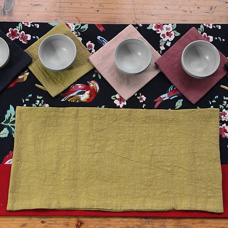 Ask the Mirror Ράμια Χειροποίητη Ιαπωνικού Στυλ Πετσέτα Τσαγιού, Προσαρμοστική για Τελετές Τσαγιού