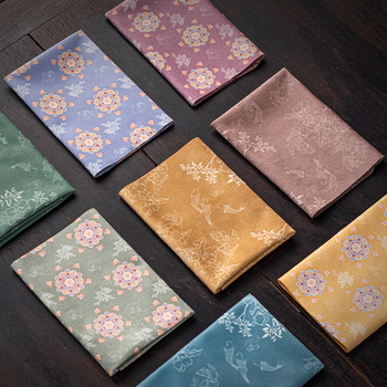 Αξεσουάρ τελετής τσαγιού – Shantang ύφασμα, λογότυπο εκτυπωμένο, νέο κινεζικό στυλ