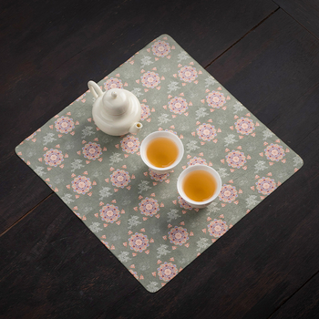 Αξεσουάρ τελετής τσαγιού – Shantang ύφασμα, λογότυπο εκτυπωμένο, νέο κινεζικό στυλ