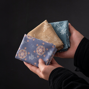 Αξεσουάρ τελετής τσαγιού – Shantang ύφασμα, λογότυπο εκτυπωμένο, νέο κινεζικό στυλ