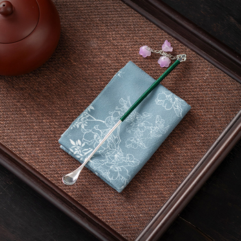 Αξεσουάρ τελετής τσαγιού – Shantang ύφασμα, λογότυπο εκτυπωμένο, νέο κινεζικό στυλ