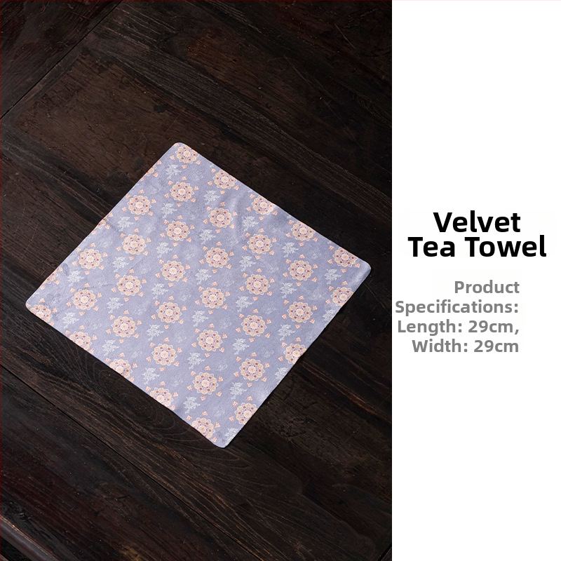 Αξεσουάρ τελετής τσαγιού – Shantang ύφασμα, λογότυπο εκτυπωμένο, νέο κινεζικό στυλ