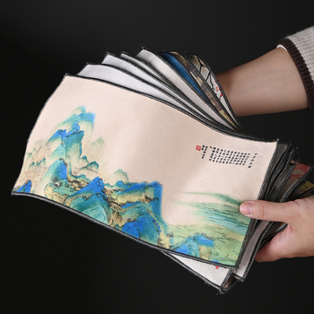 Sugertinas arbatos ceremonijos rankšluostis - Medvilnė, švelni ir odai draugiška; Aukštas sugėrimas; Greitas džiūvimas; Elnių odos velūro tekstūra