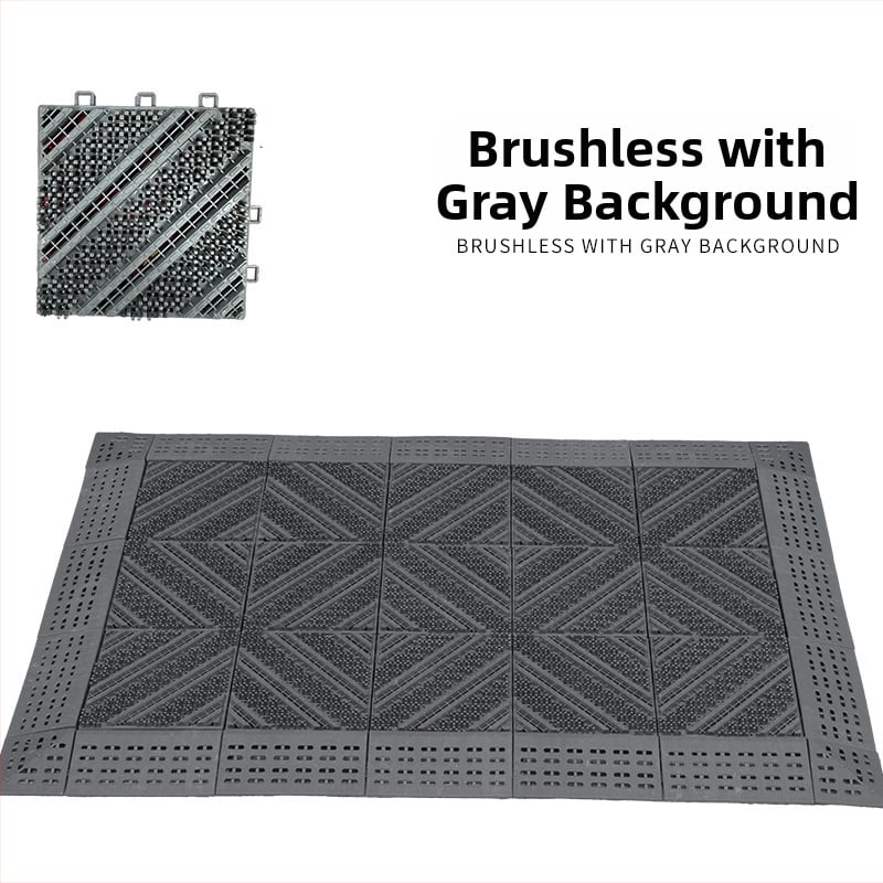 Три в едно прахоустойчива противохлъзгаща куха подложка за вход, пераща се, EVA пяна, квадратна, едноцветен модел, подходяща за входни зони, хол, офис и търговски обекти