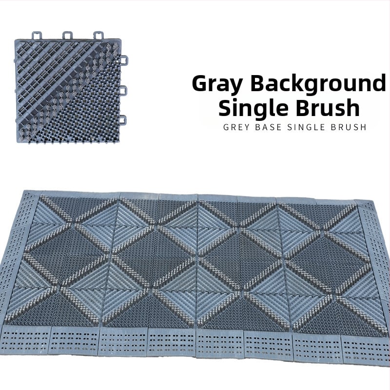 Три в едно прахоустойчива противохлъзгаща куха подложка за вход, пераща се, EVA пяна, квадратна, едноцветен модел, подходяща за входни зони, хол, офис и търговски обекти