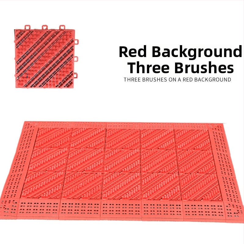 Три в едно прахоустойчива противохлъзгаща куха подложка за вход, пераща се, EVA пяна, квадратна, едноцветен модел, подходяща за входни зони, хол, офис и търговски обекти