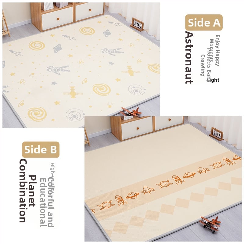 Мат за пълзене на бебета - правоъгълен XPE пяна подова мат за игра в дневната с карикатурен принт