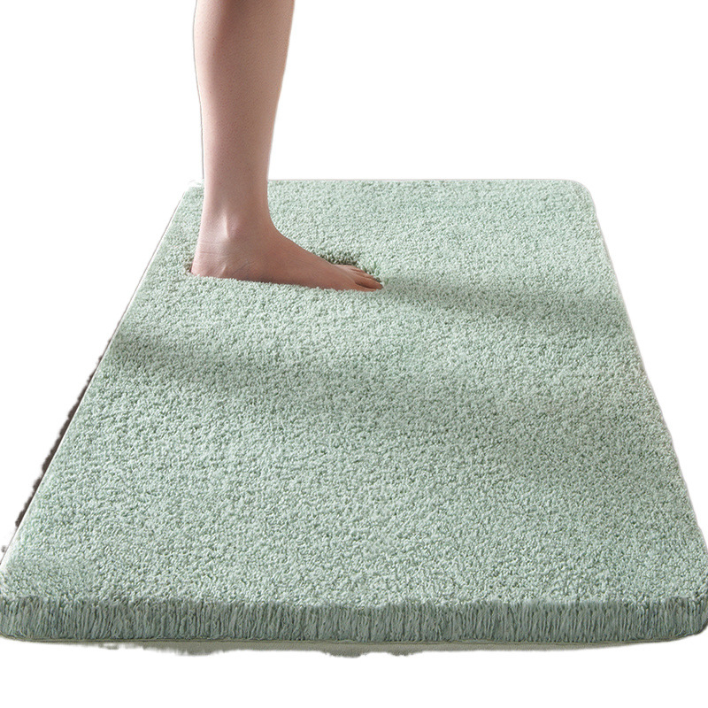 Килим за баня – квадратна форма, флокинг материал, машинно пране, прост и модерен дизайн