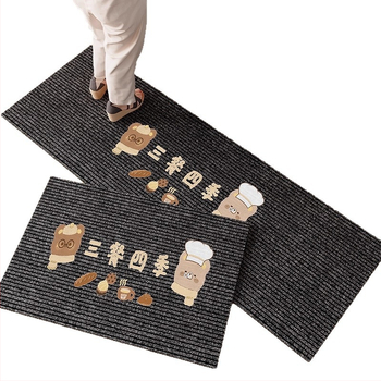 Yizhou кухненска подложка от диатомова глина, правоъгълна, карикатурен принт, водо- и маслоабсорбираща, антихлъзгаща