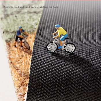 Nordic стил входна настилка за пода, PVC материал, коприна в кръгов дизайн, правоъгълна форма, геометричен модел, персонализирана