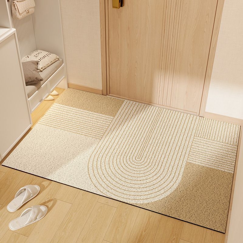 Nordic стил входна настилка за пода, PVC материал, коприна в кръгов дизайн, правоъгълна форма, геометричен модел, персонализирана