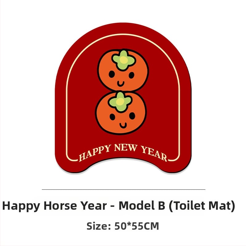 Комплект подложки за баня от диатомит, 3 части, устойчиви на хлъзгане, миещи се, дизайн със сладки животинки