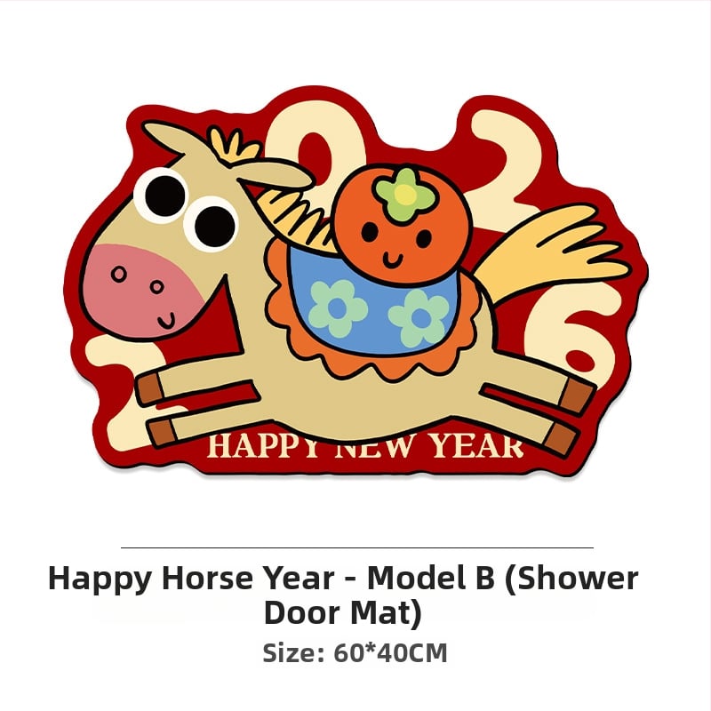 Комплект подложки за баня от диатомит, 3 части, устойчиви на хлъзгане, миещи се, дизайн със сладки животинки