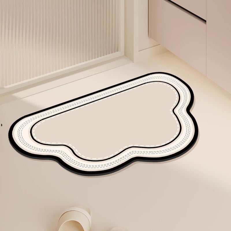 Баня подложка за пода от диатомова глина – квадратна, неслизаща, релефна и машинно тъкана, ръчно изпираема, персонализирани дизайни чрез печат и UV трансфер