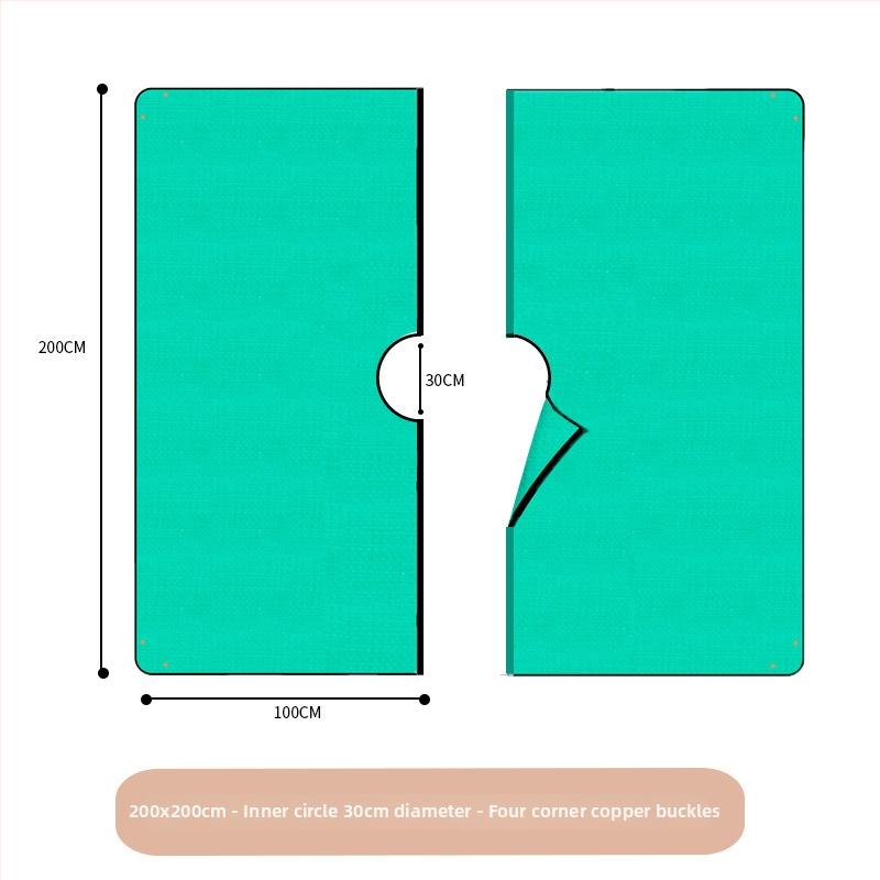 Plastična vrtna podloga za skupljanje lišća, marka Plant xun, pogodna za podrezivanje grana.