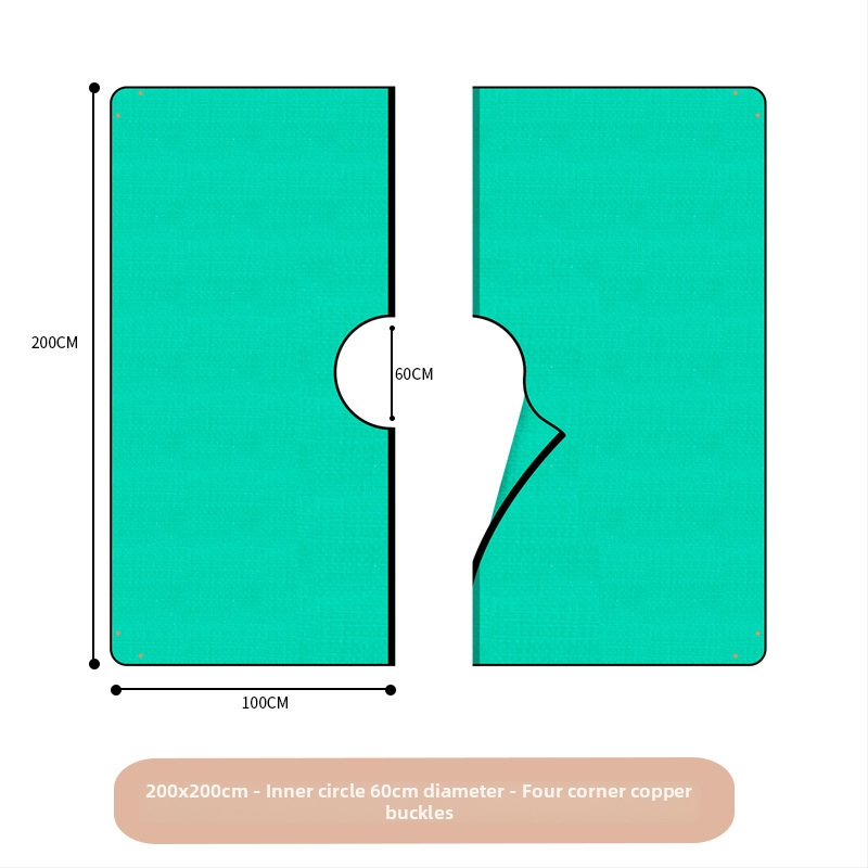 Plastična vrtna podloga za skupljanje lišća, marka Plant xun, pogodna za podrezivanje grana.