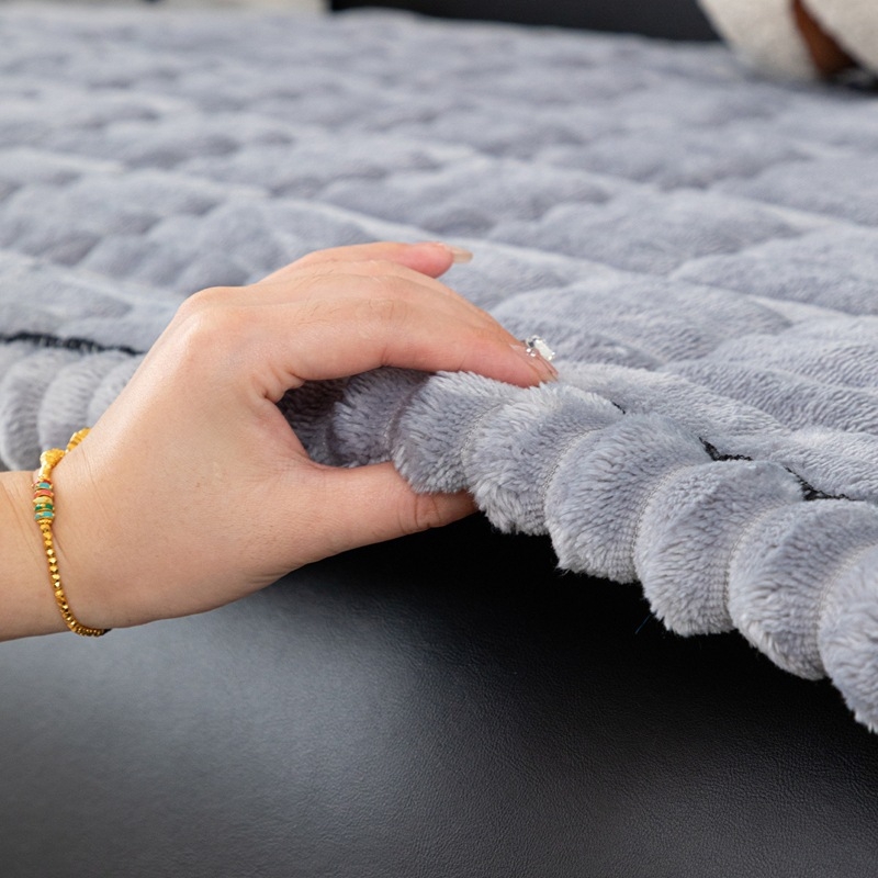 Flanel kanapé párna, minimalista stílus, egyszínű, moduláris kanapékhoz, csúszásmentes, plüss