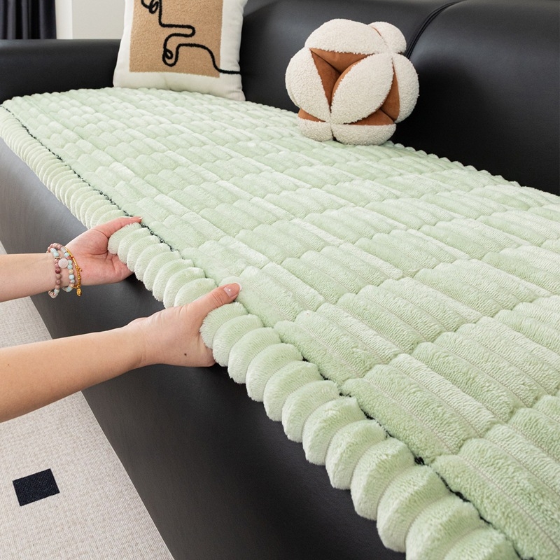 Flanel kanapé párna, minimalista stílus, egyszínű, moduláris kanapékhoz, csúszásmentes, plüss