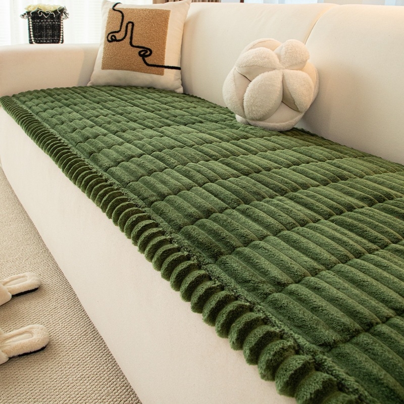 Flanel kanapé párna, minimalista stílus, egyszínű, moduláris kanapékhoz, csúszásmentes, plüss