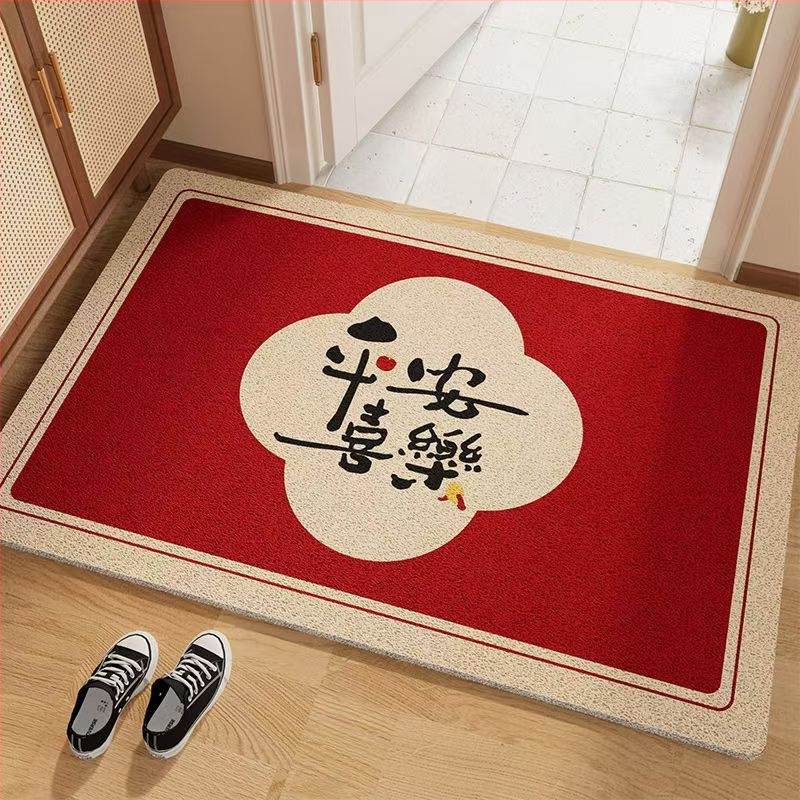 Vchodová rohož z hodvábneho kruhu, nový čínsky štýl, značka Xiyu, protisklzová a prateľná