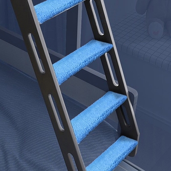 Мат за стълбата на двуетажно легло – материал: Silk Flower, квадратна форма, модел 69850, подходящ за дневна стая, ръчно и машинно пране