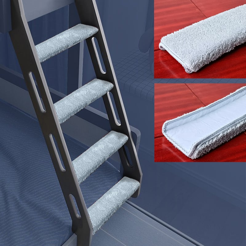 Мат за стълбата на двуетажно легло – материал: Silk Flower, квадратна форма, модел 69850, подходящ за дневна стая, ръчно и машинно пране