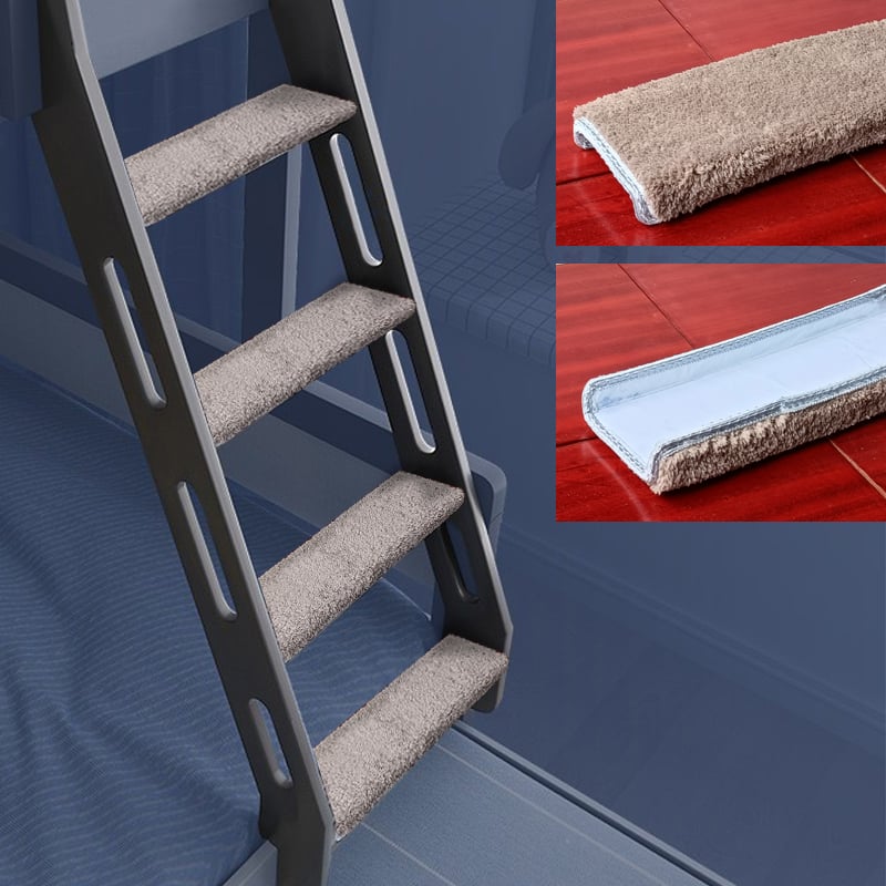 Мат за стълбата на двуетажно легло – материал: Silk Flower, квадратна форма, модел 69850, подходящ за дневна стая, ръчно и машинно пране