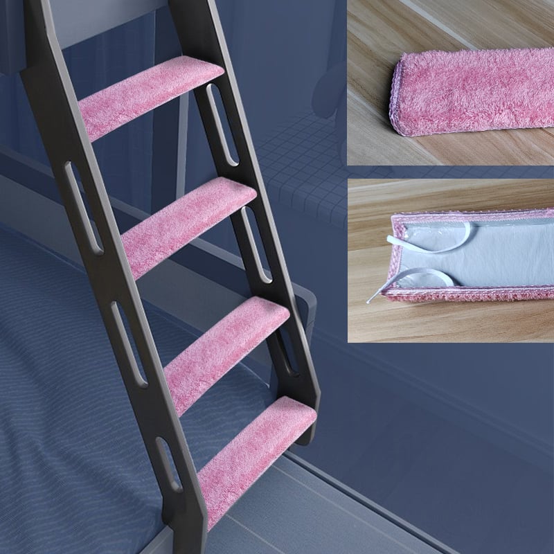 Мат за стълбата на двуетажно легло – материал: Silk Flower, квадратна форма, модел 69850, подходящ за дневна стая, ръчно и машинно пране