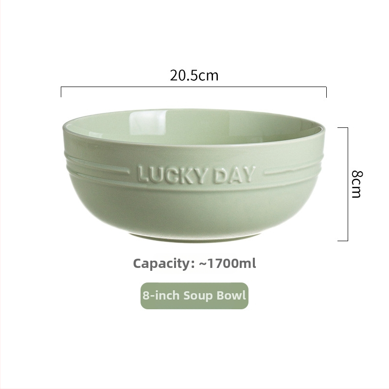 Keraminė apvali dubenėlis, šiuolaikinio minimalistinio dizaino, tinkamas mikrobangoms, glazūruotas paviršius