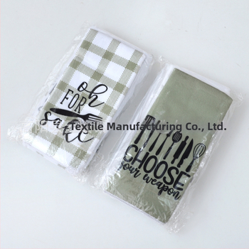 Konyhai törölköző digitális nyomással poliesterből, szuperfin rost, 255 g, 16 szál, felszívódás 11–15 s