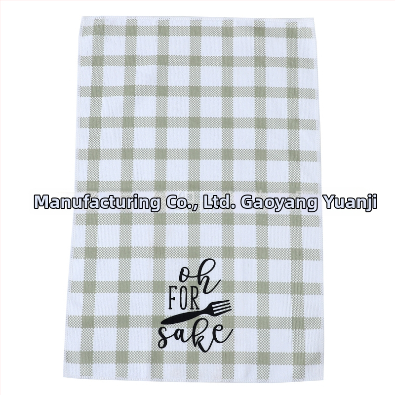 Konyhai törölköző digitális nyomással poliesterből, szuperfin rost, 255 g, 16 szál, felszívódás 11–15 s