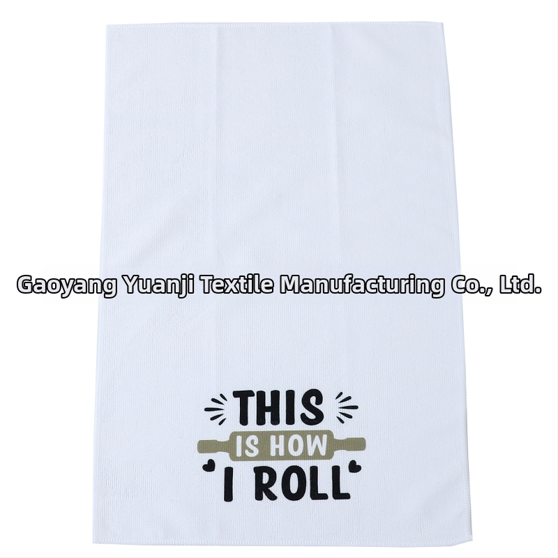 Konyhai törölköző digitális nyomással poliesterből, szuperfin rost, 255 g, 16 szál, felszívódás 11–15 s