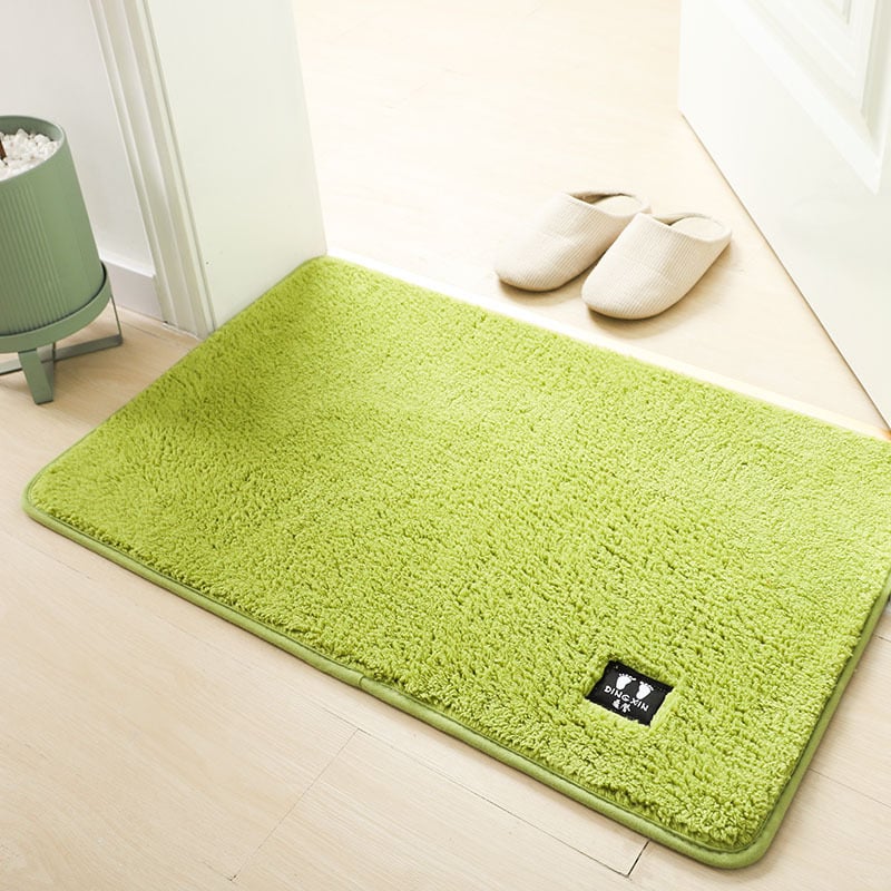 Килим за баня за пода – антихлъзгаш, абсорбиращ мръсотия, пухкав Arctic Velvet полиестер, правоъгълна форма, машинно пране