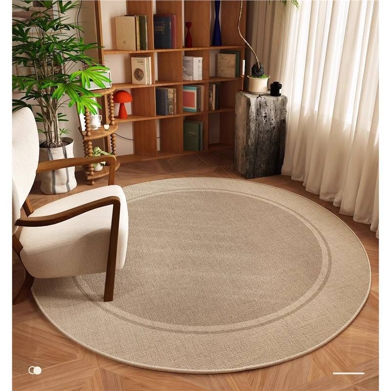 Kör szőnyeg – poliészter rost, egyszínű mintázat, mosható, nappali, hálószoba és dolgozószoba számára