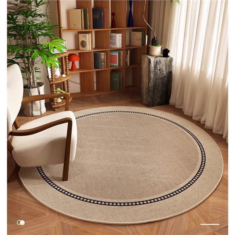Kör szőnyeg – poliészter rost, egyszínű mintázat, mosható, nappali, hálószoba és dolgozószoba számára