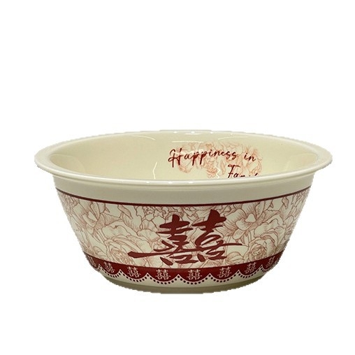 Tongfa keraminė valgio patiekalų rinkinys – dubenėliai ir lėkštės, apvalios formos, po glazūra, tinkamas mikrobangų krosnelėje, naujas Kinijos stilius