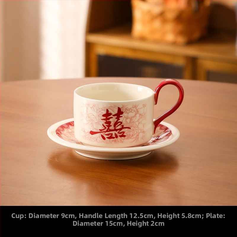 Tongfa keraminė valgio patiekalų rinkinys – dubenėliai ir lėkštės, apvalios formos, po glazūra, tinkamas mikrobangų krosnelėje, naujas Kinijos stilius