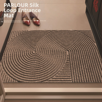 Мата за вход от PVC със сплетена телена конструкция, квадратна форма, подходяща за вход, всекидневна и кухня