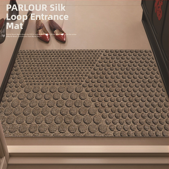 Мата за вход от PVC със сплетена телена конструкция, квадратна форма, подходяща за вход, всекидневна и кухня