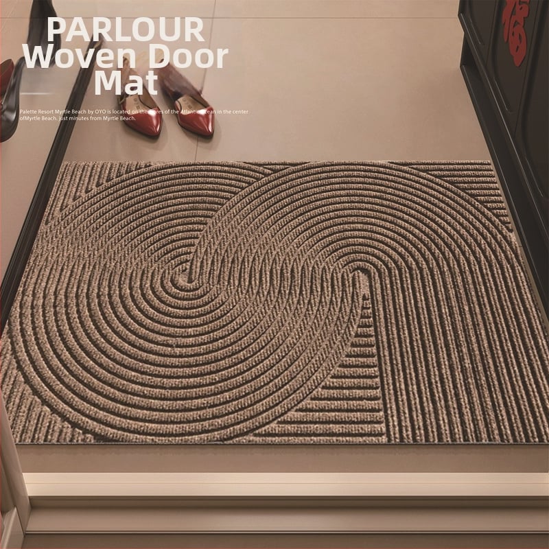 Мата за вход от PVC със сплетена телена конструкция, квадратна форма, подходяща за вход, всекидневна и кухня