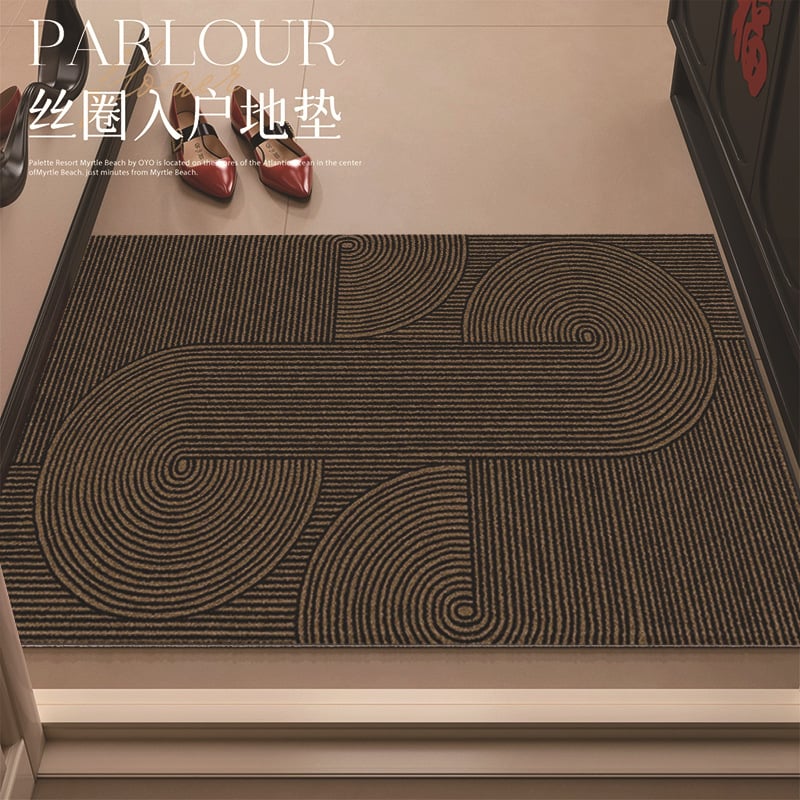 Мата за вход от PVC със сплетена телена конструкция, квадратна форма, подходяща за вход, всекидневна и кухня