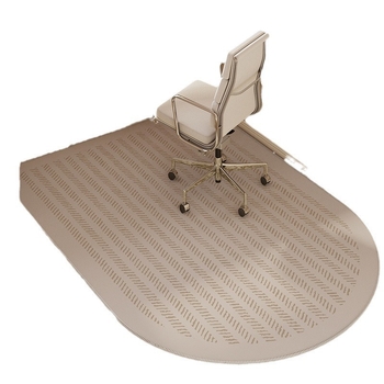 Подложка за офис стол – кристално кадифе, овална форма, шарка: ивици или едноцветна, за дневна, спалня и антре, модерен стил