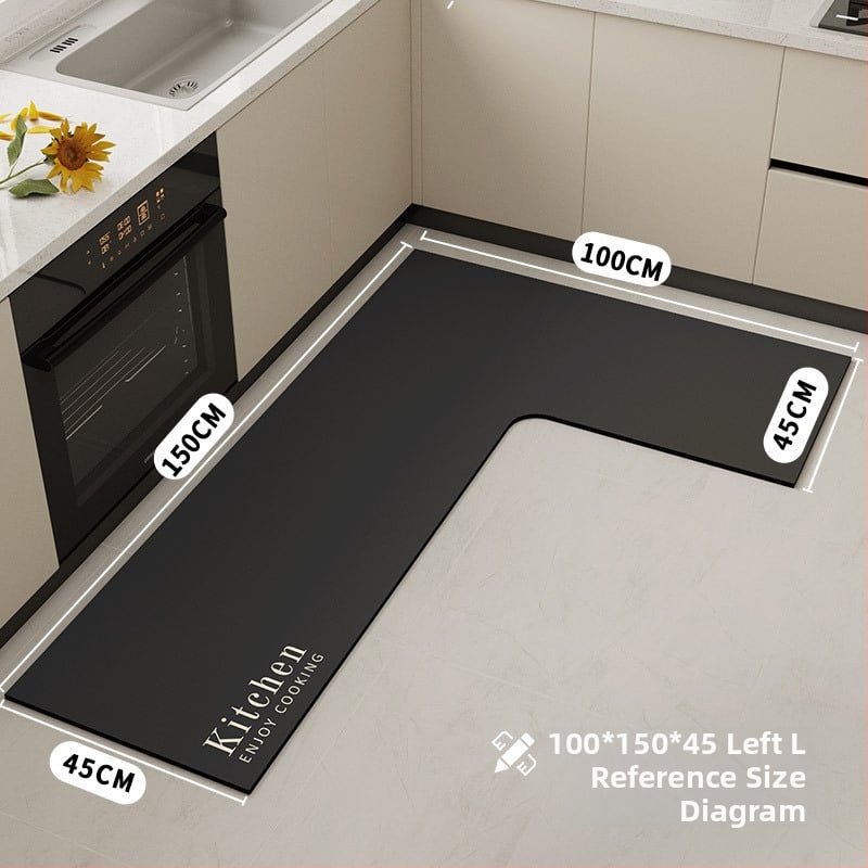 Konyhai lábtörlő poliészter rostból, nyomtatott kivitel, négyzet alakú, mosható