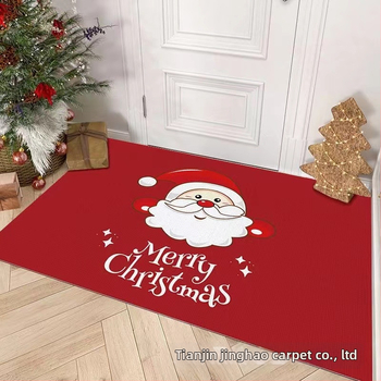 Bejárati ajtóhoz készült kristály bársony szőnyeg, poliészter, hőátviteles nyomtatás, négyszögletes, rajzfilm minta