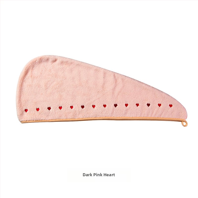 Juukseid kuivatav kapuuts korallfliisist, tikandiga, 50-79 g, kiire kuivatamine, suur imendum