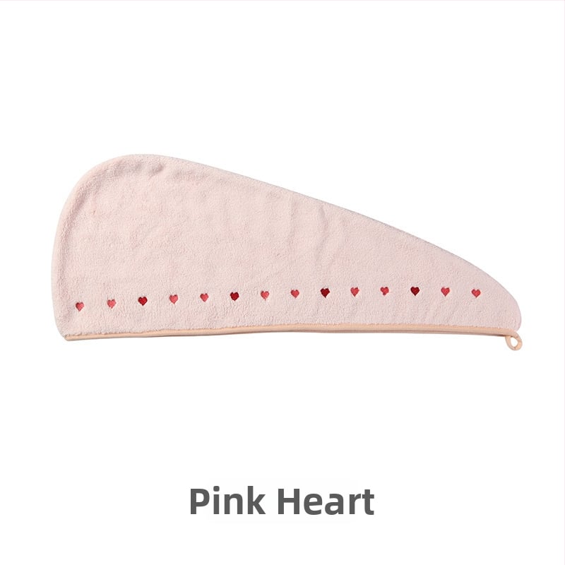 Juukseid kuivatav kapuuts korallfliisist, tikandiga, 50-79 g, kiire kuivatamine, suur imendum